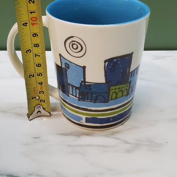 Mug My Journey Begins Today - Starbucks 14oz Coffee Cup- Scooter Moped 2008 - Picture 6 of 7